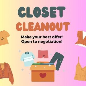 Blouses, dresses, gowns, pants, jeans, skirts.